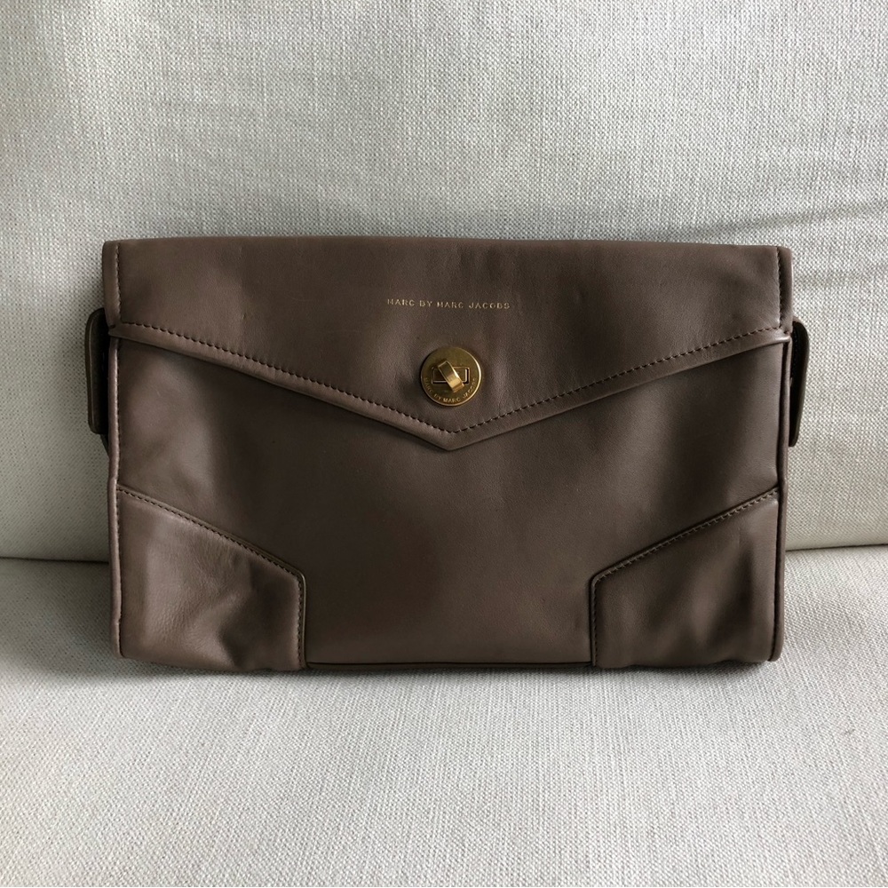 Marc by Marc Jacobs Tan Leather Clutch